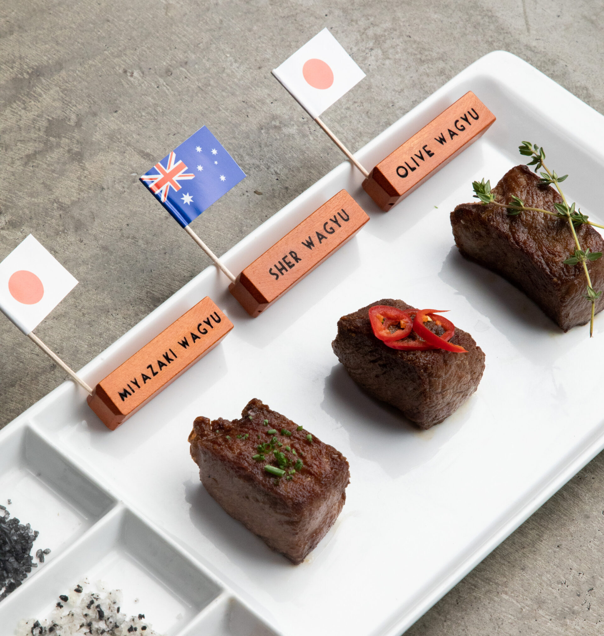 AnQi Bistro Steak Flight